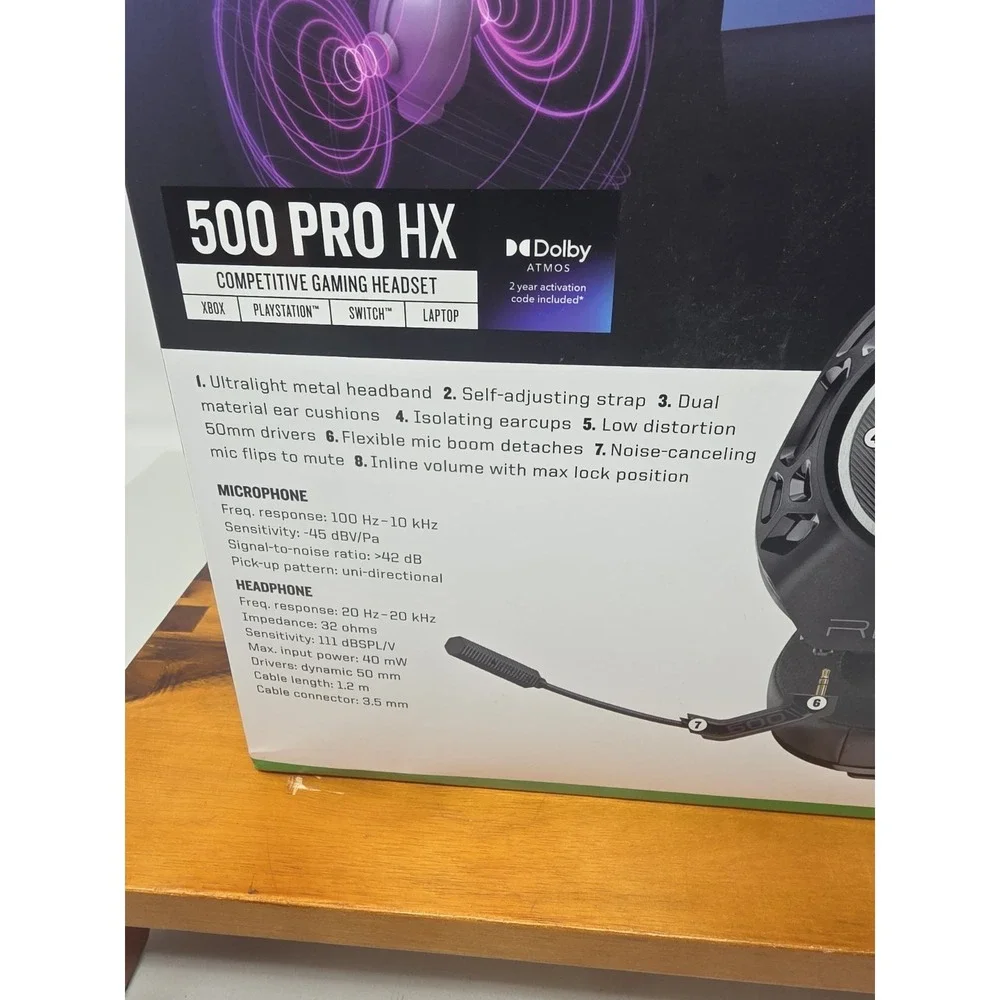 RIG 500 PRO HX Wired Gaming Headset Xbox PlayStation Switch PC New Sealed